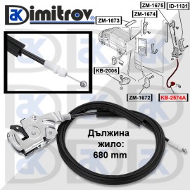 Брава задна лява врата Citroen Jumper Fiat Ducato Peugeot Boxer